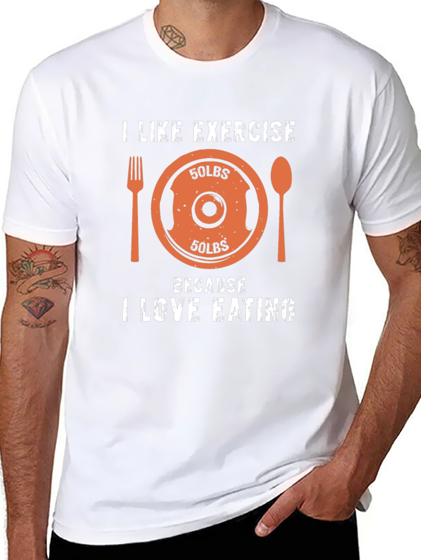 Funny Exercise & Eating T-Shirt