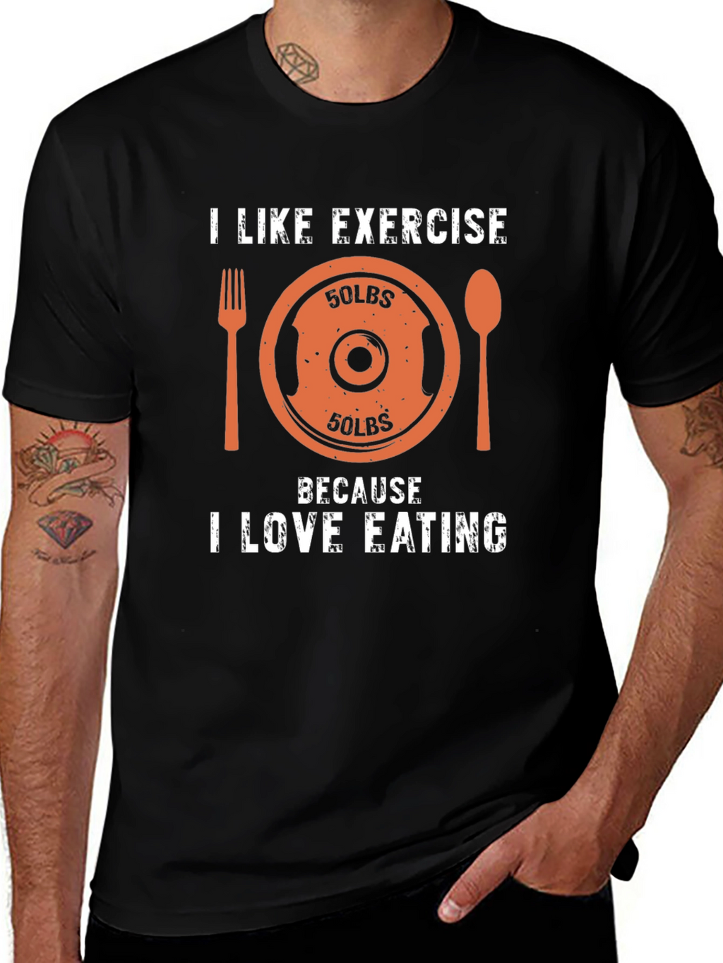 Funny Exercise & Eating T-Shirt