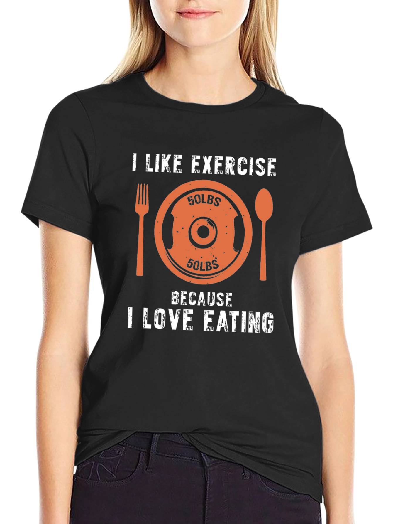 Funny Exercise & Eating T-Shirt