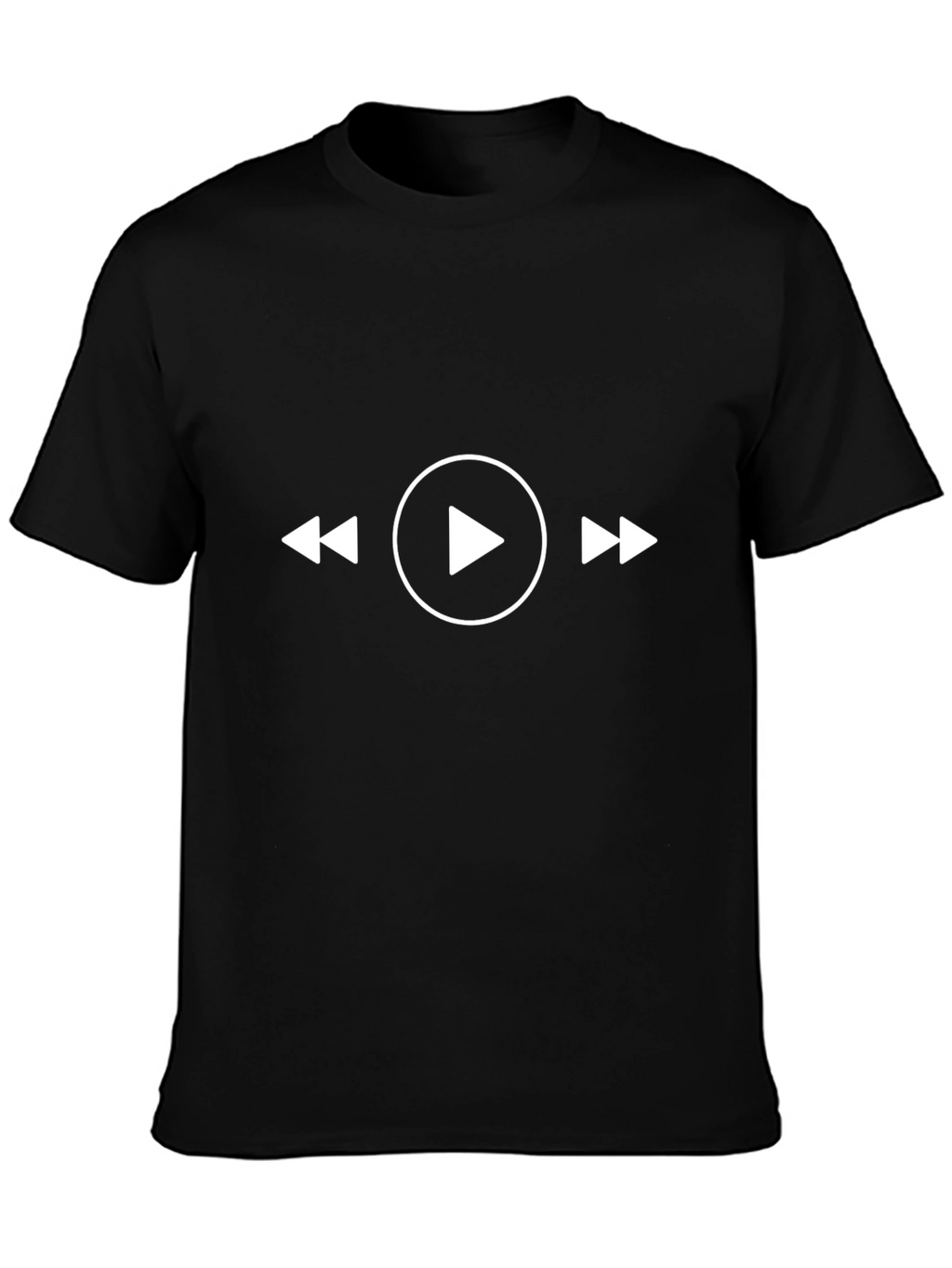 Music Lovers Black Graphic Tee