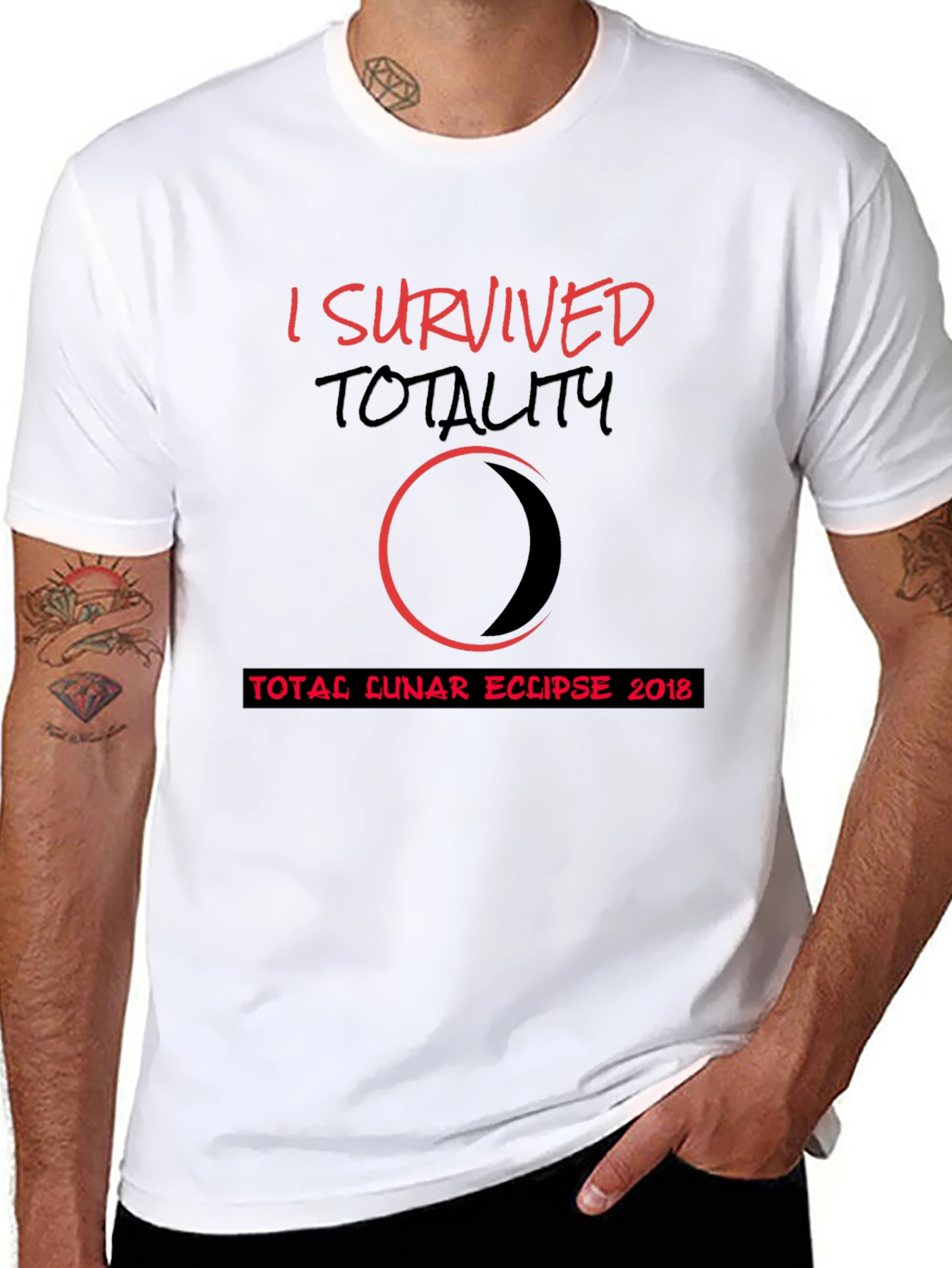 I Survived Totality Total Lunar Eclipse 2018 T-Shirt