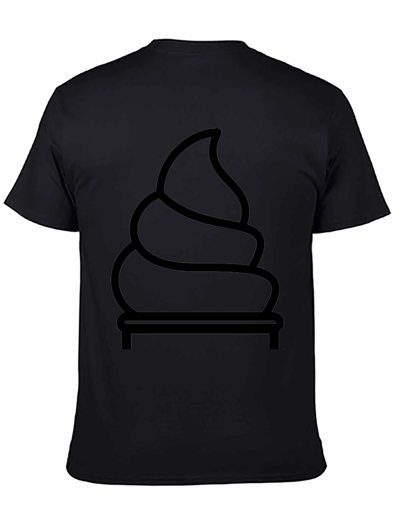 Funny Poop Emoji Graphic Tee - Black Cotton T-Shirt