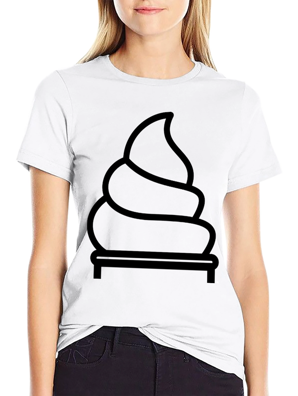 Funny Poop Emoji Graphic Tee - Black Cotton T-Shirt