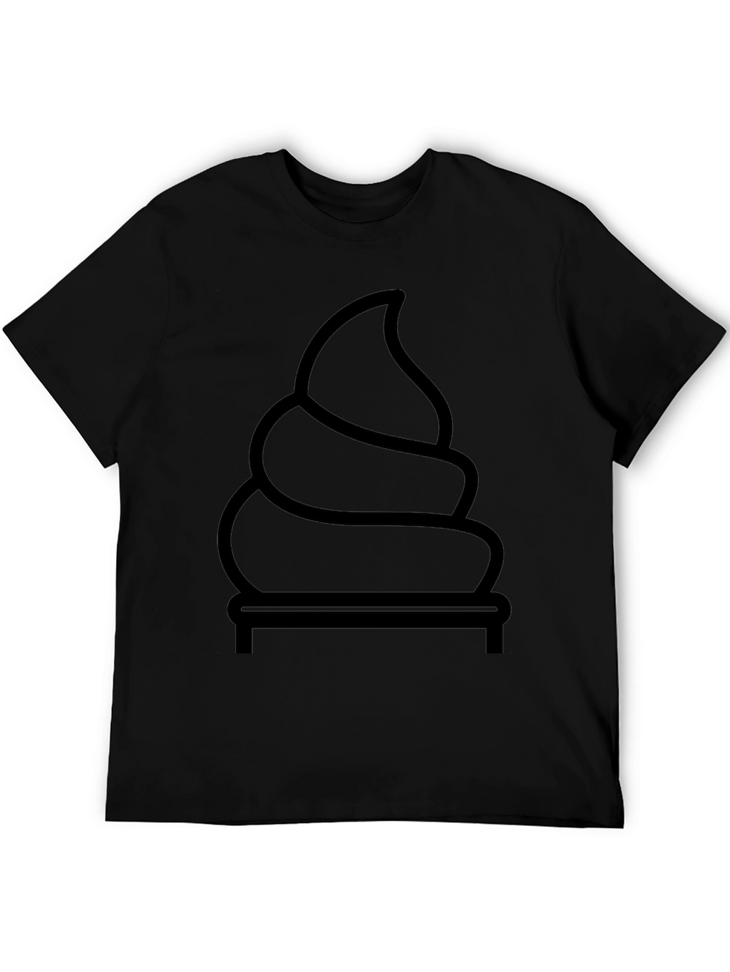 Funny Poop Emoji Graphic Tee - Black Cotton T-Shirt