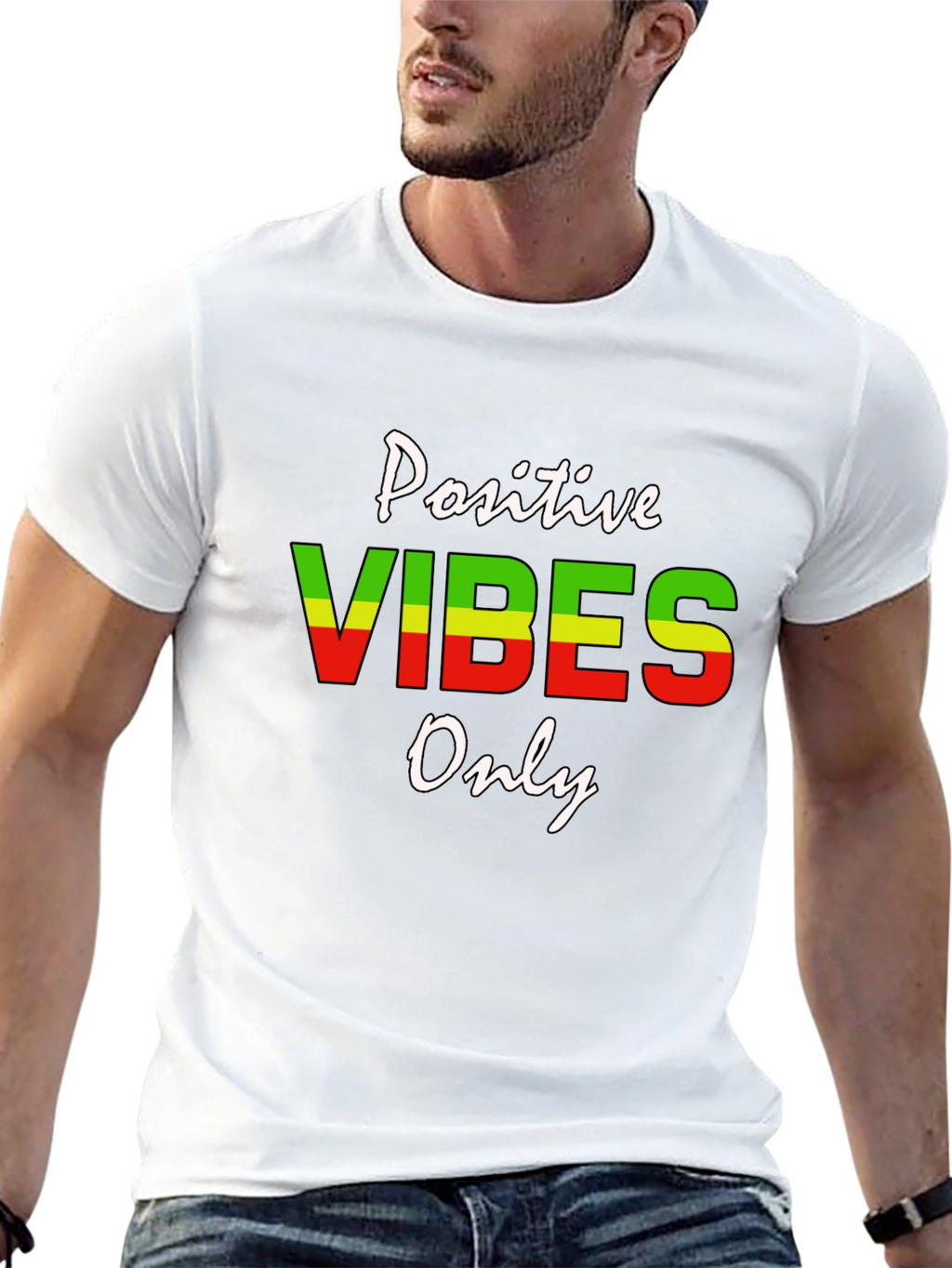 Positive Vibes Only Graphic T-Shirt