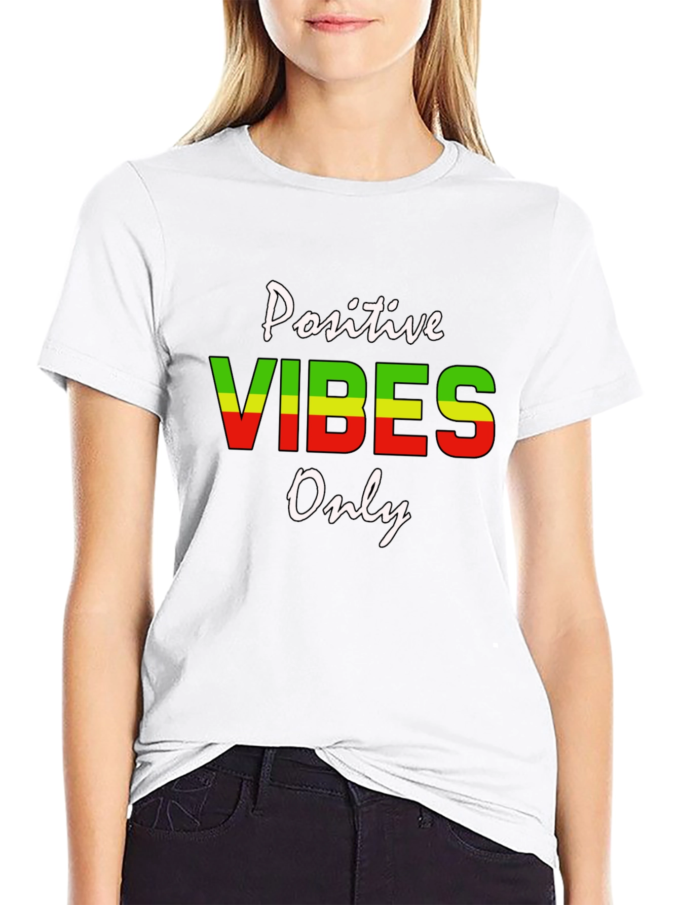 Positive Vibes Only Graphic T-Shirt