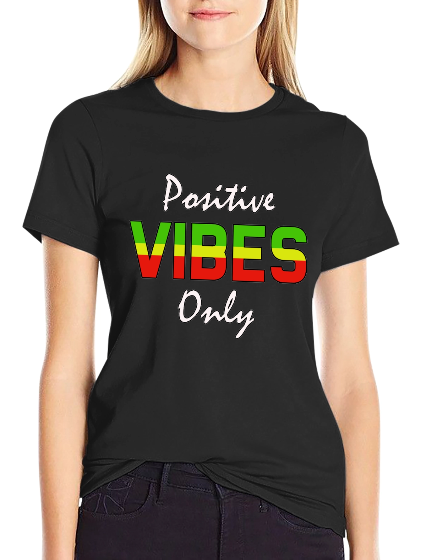 Positive Vibes Only Graphic T-Shirt