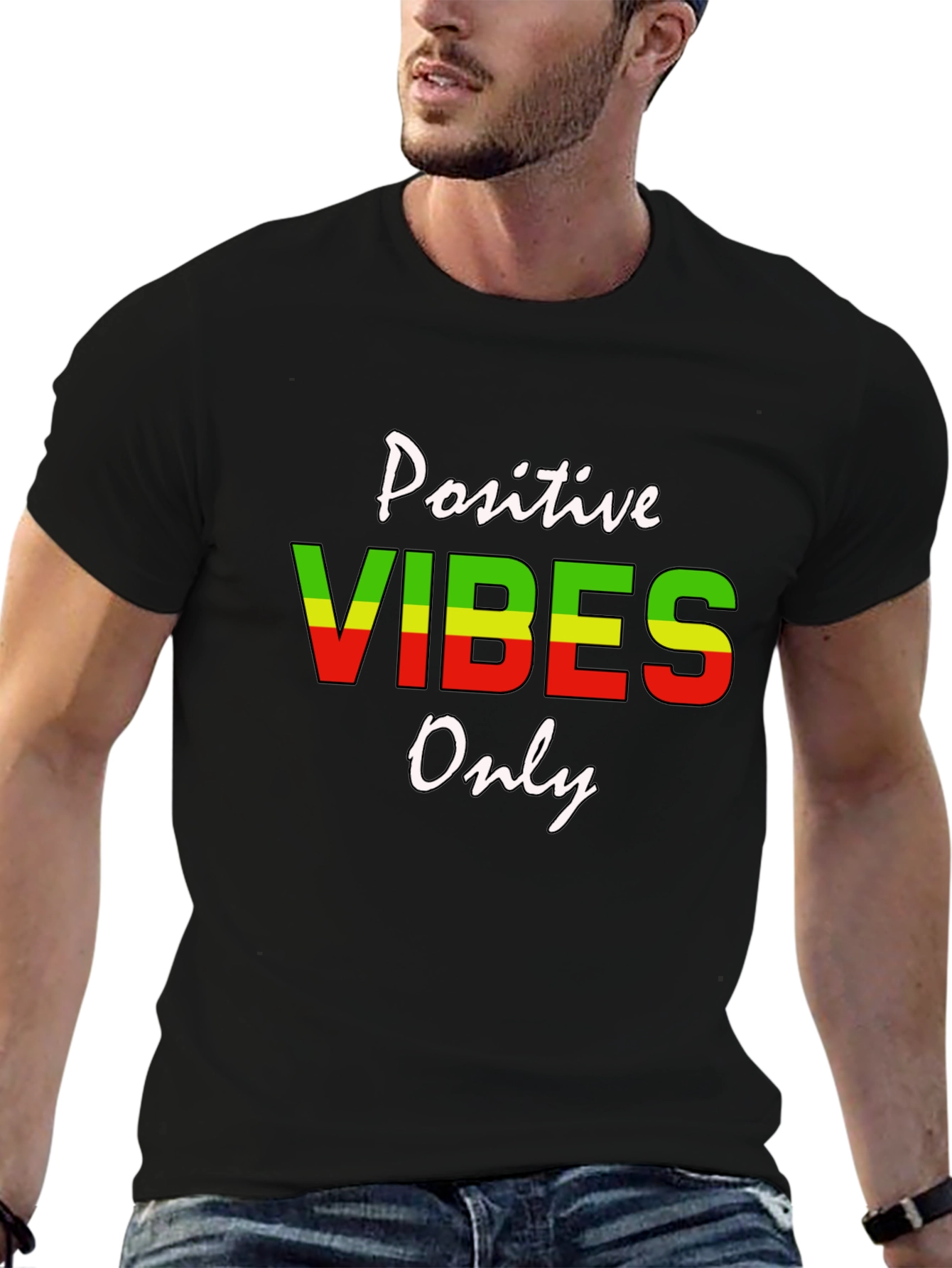 Positive Vibes Only Graphic T-Shirt