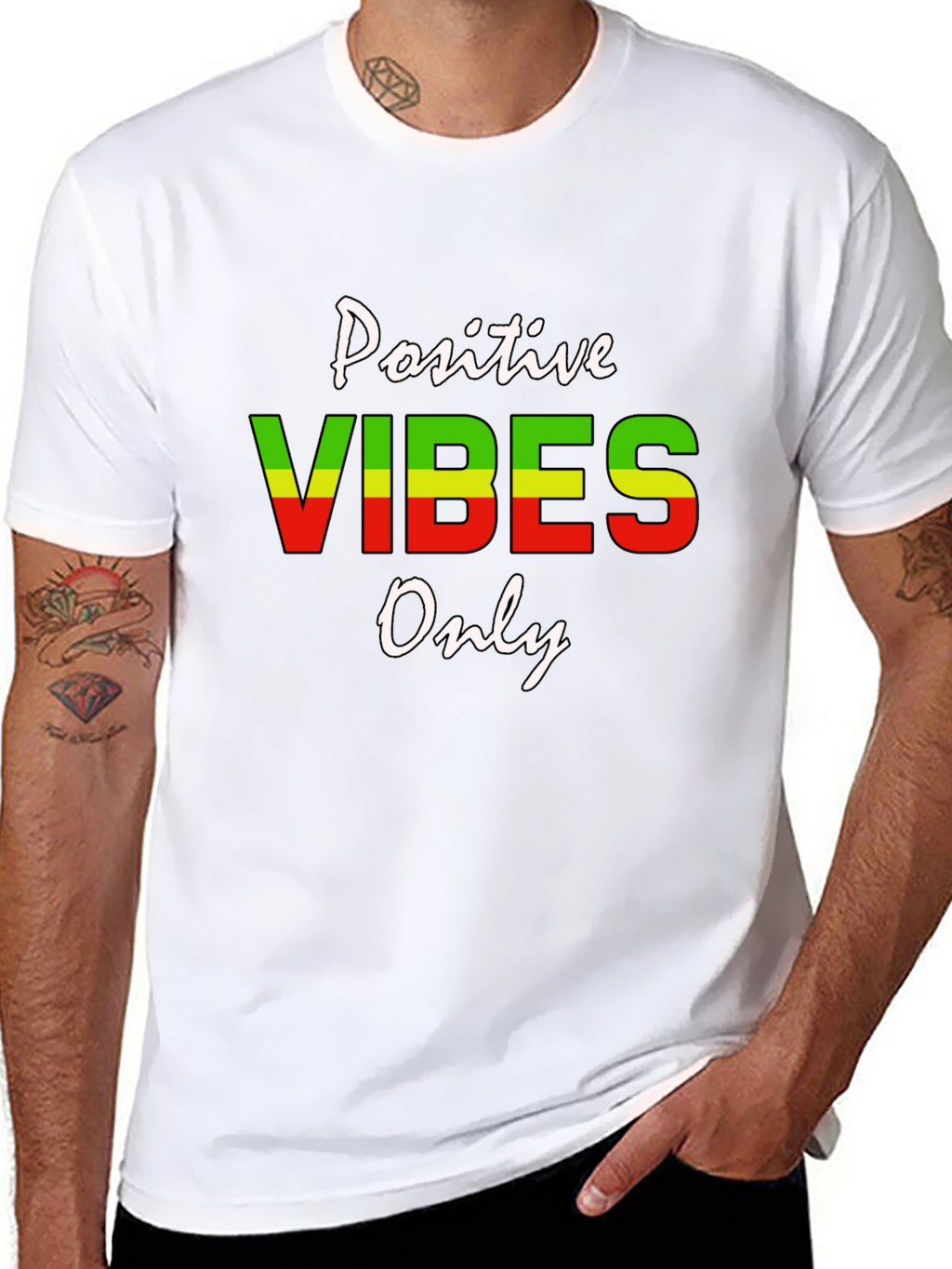 Positive Vibes Only Graphic T-Shirt