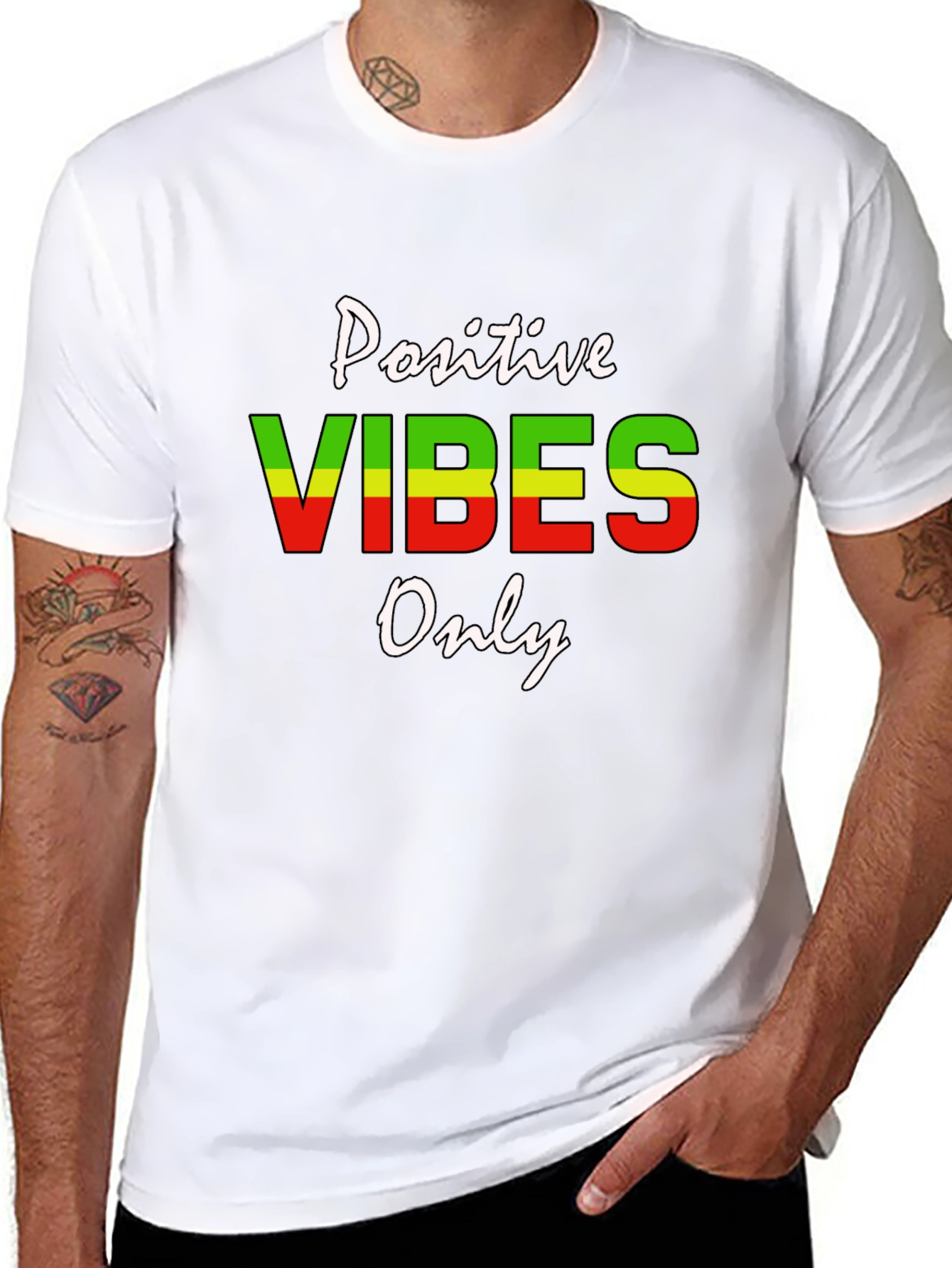 Positive Vibes Only Graphic T-Shirt