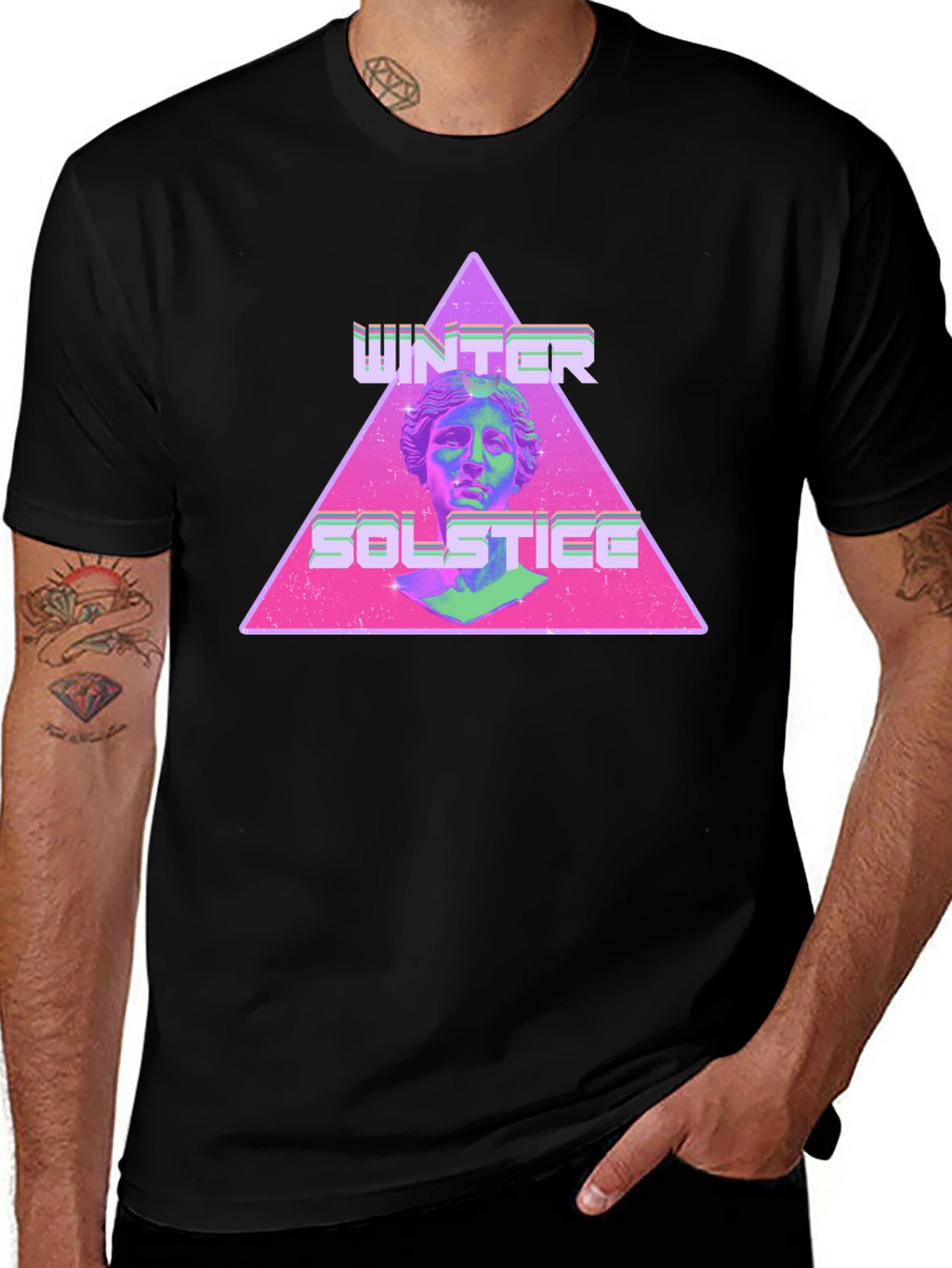 Winter Solstice Graphic Tee - Retro Style