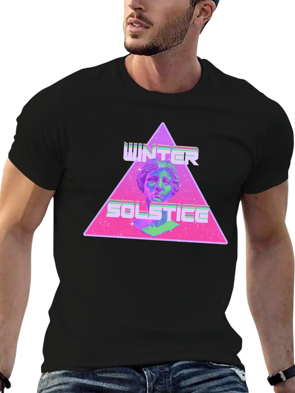 Winter Solstice Graphic Tee - Retro Style