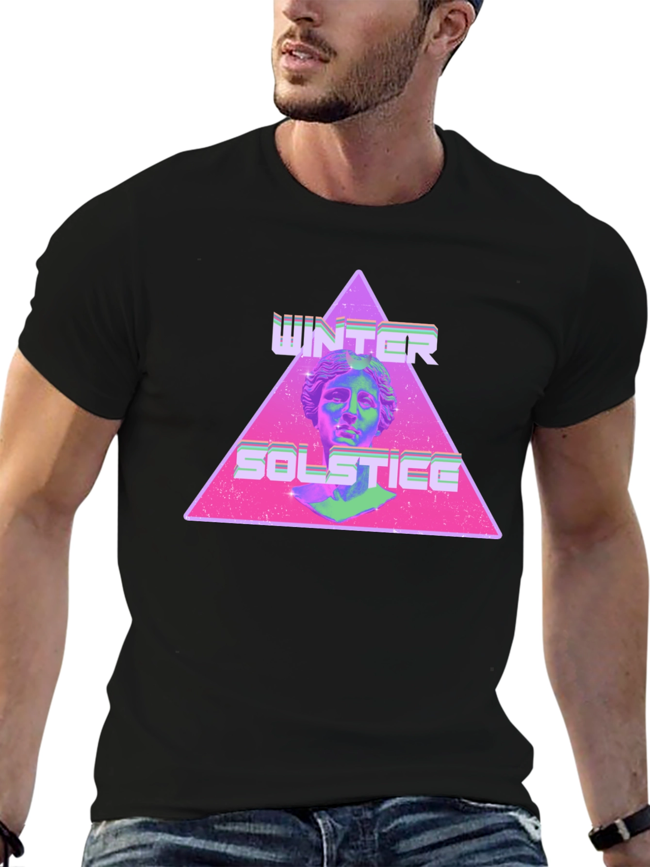 Winter Solstice Graphic Tee - Retro Style