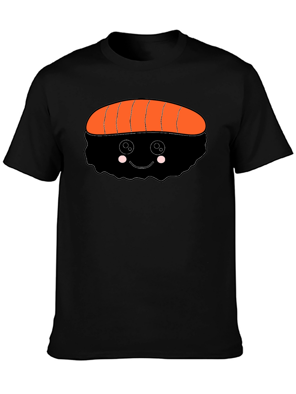 Sushi Graphic Black T-Shirt - Cute Food Tee