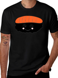 Sushi Graphic Black T-Shirt - Cute Food Tee