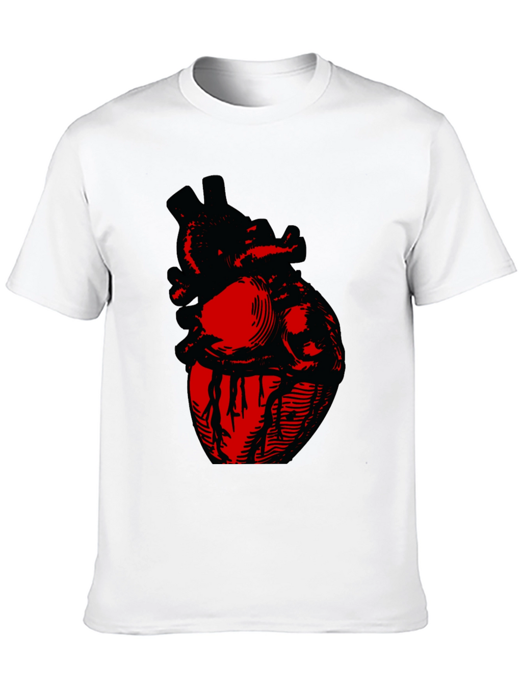 Anatomical Heart Graphic Tee - Bold Design