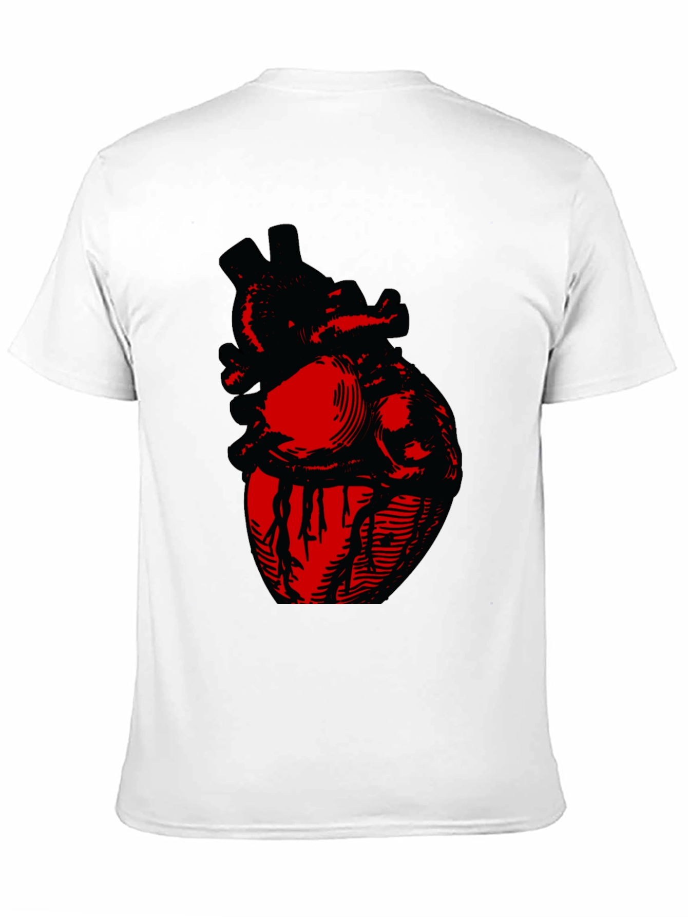 Anatomical Heart Graphic Tee - Bold Design