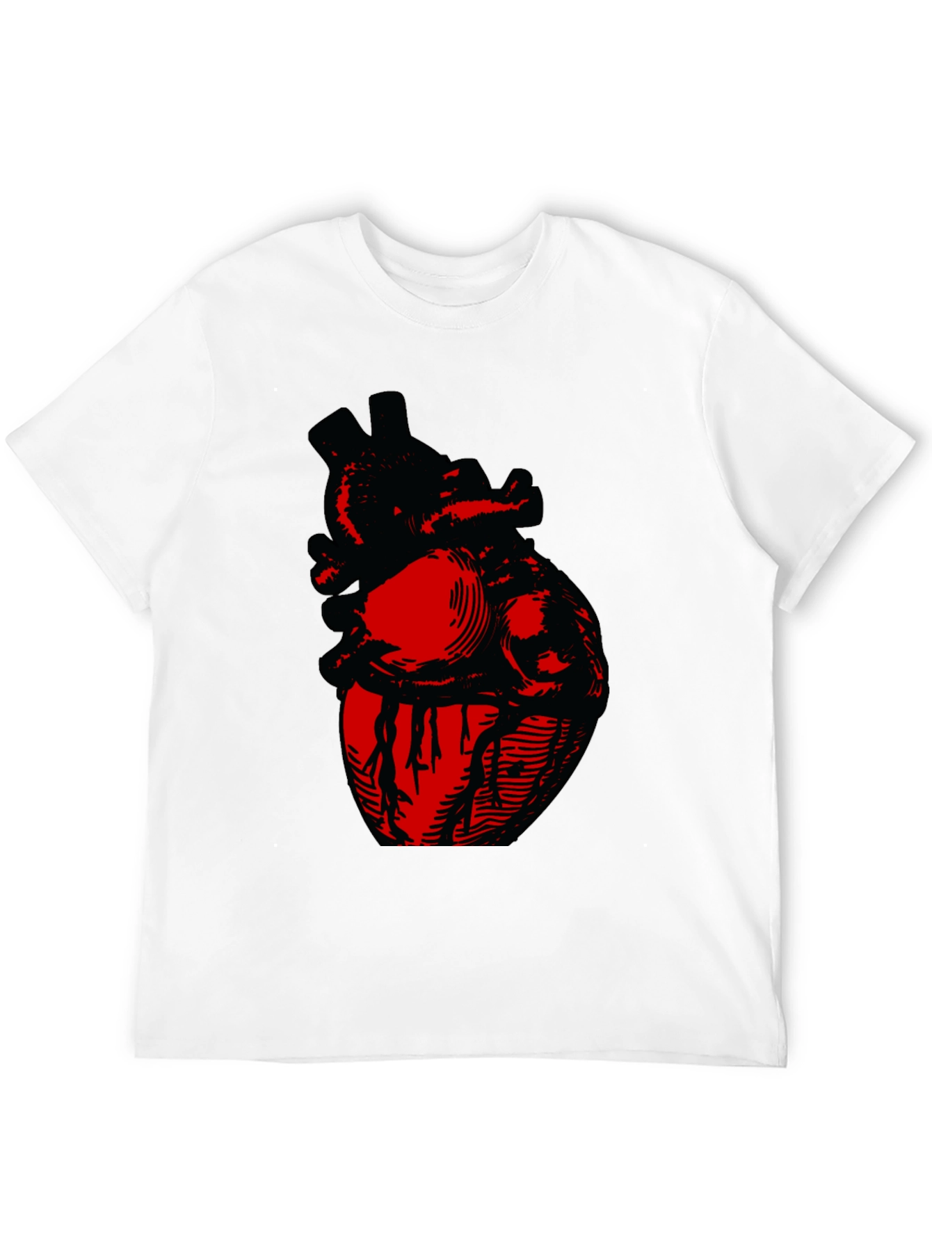 Anatomical Heart Graphic Tee - Bold Design
