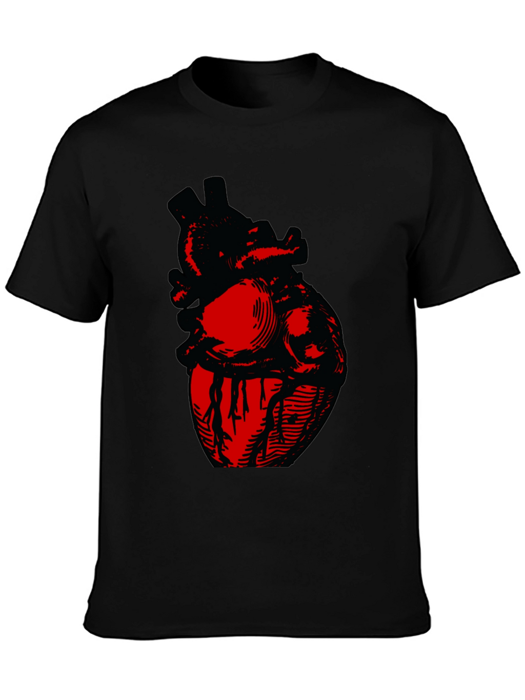 Anatomical Heart Graphic Tee - Bold Design