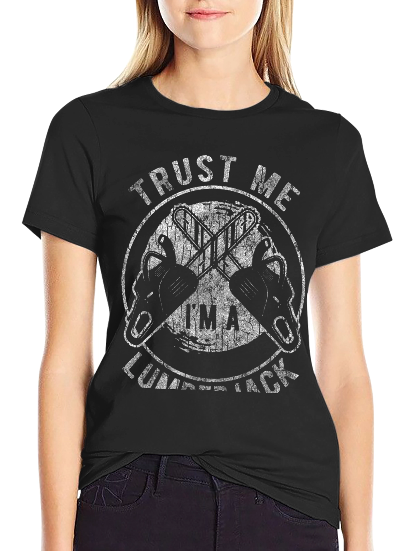 Trust Me Im A Lumberjack Graphic Tee - Black