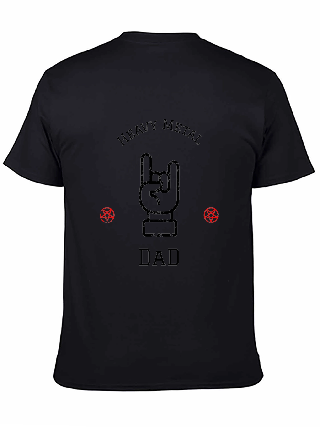 Heavy Metal Dad Graphic T-Shirt - Black