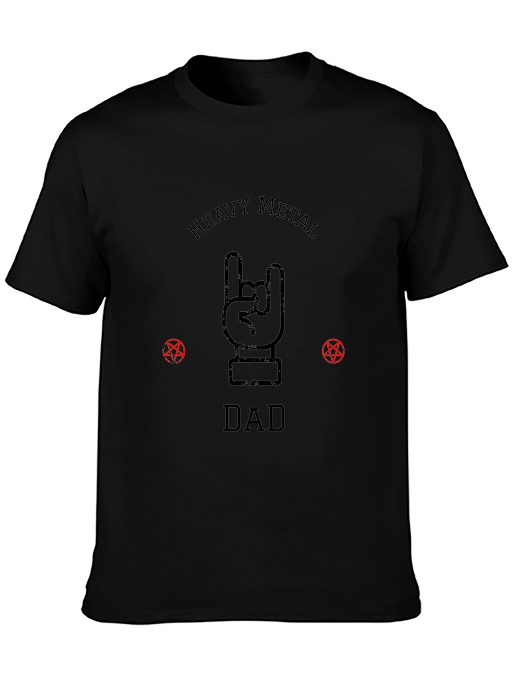 Heavy Metal Dad Graphic T-Shirt - Black