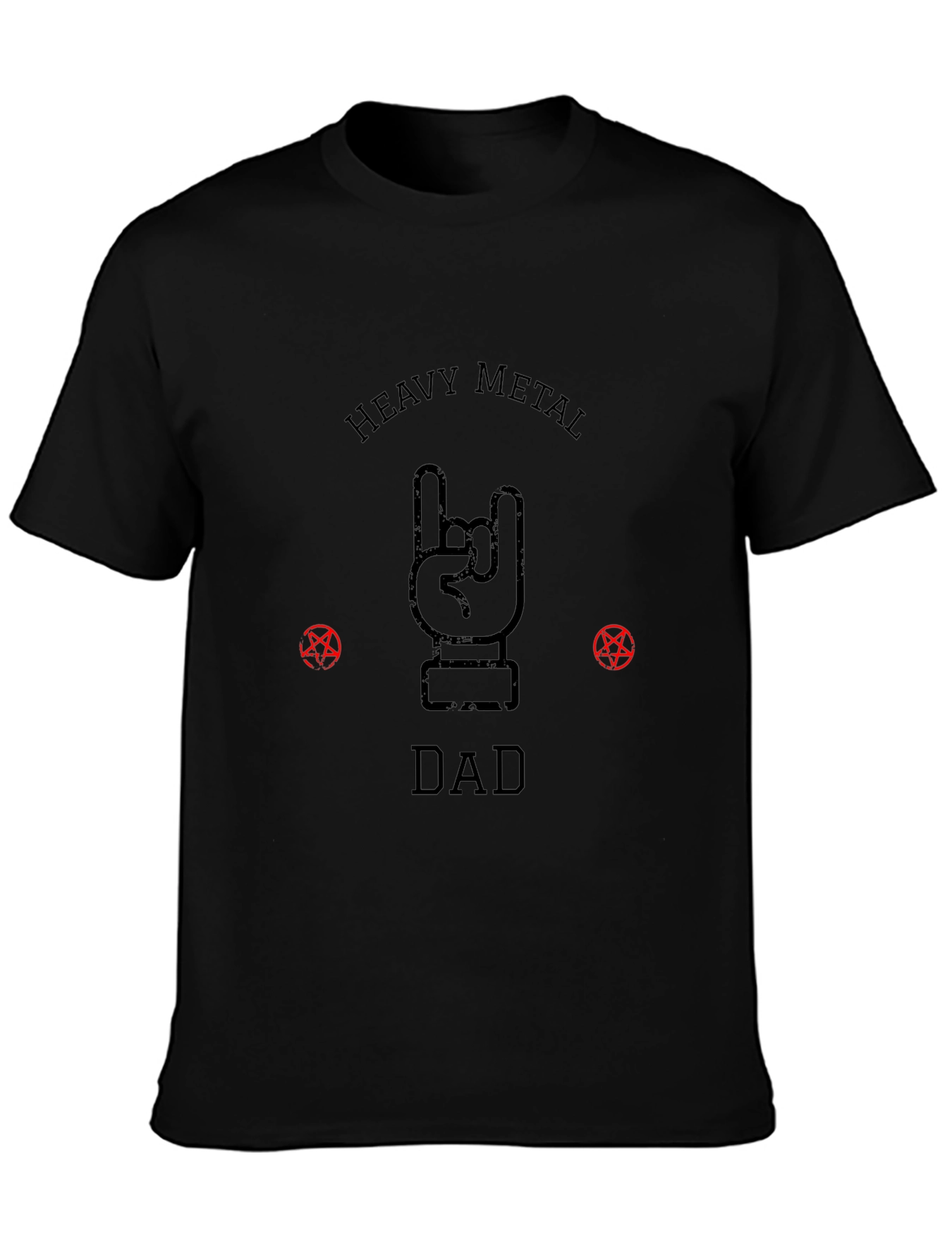 Heavy Metal Dad Graphic T-Shirt - Black