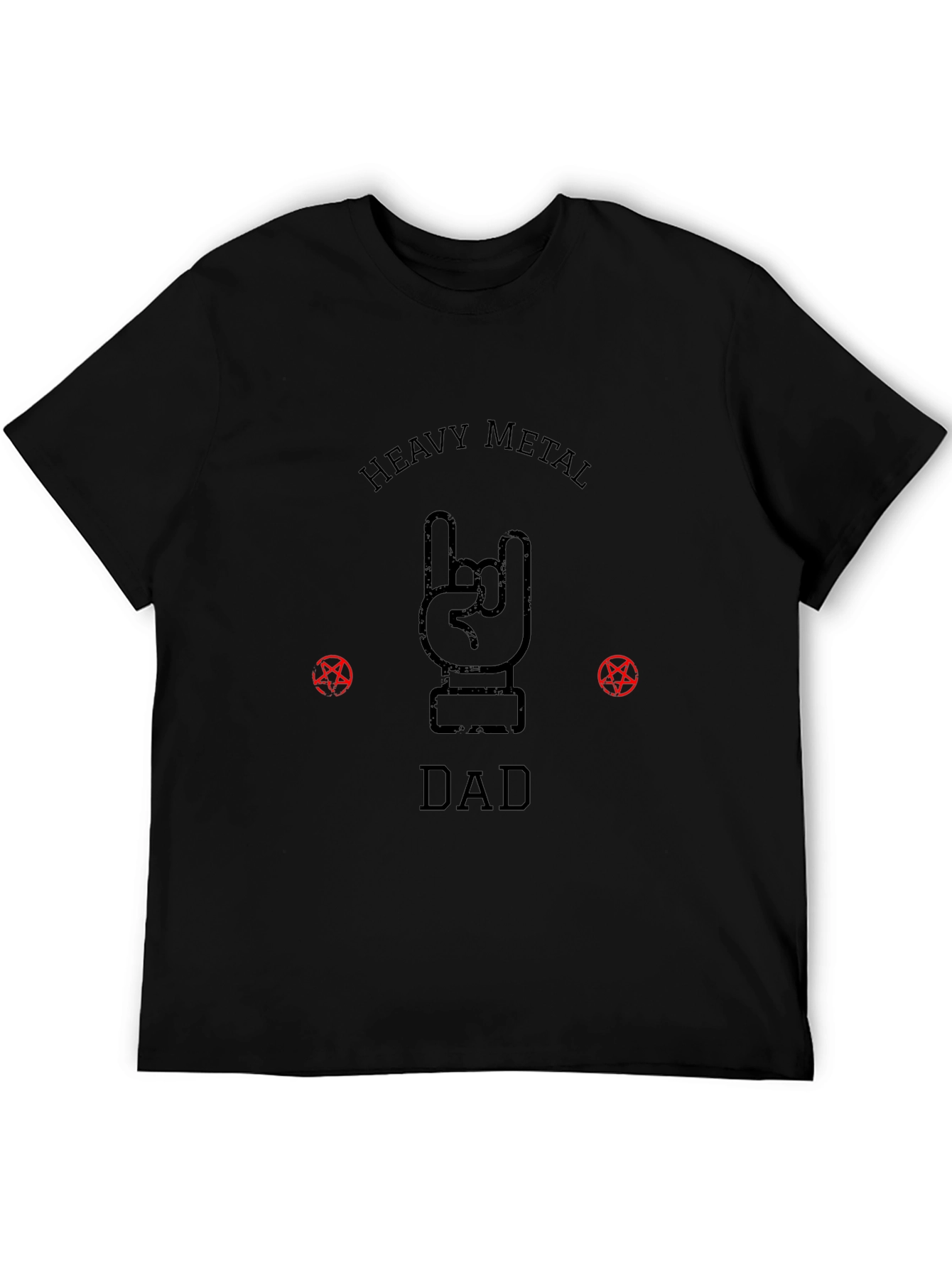Heavy Metal Dad Graphic T-Shirt - Black