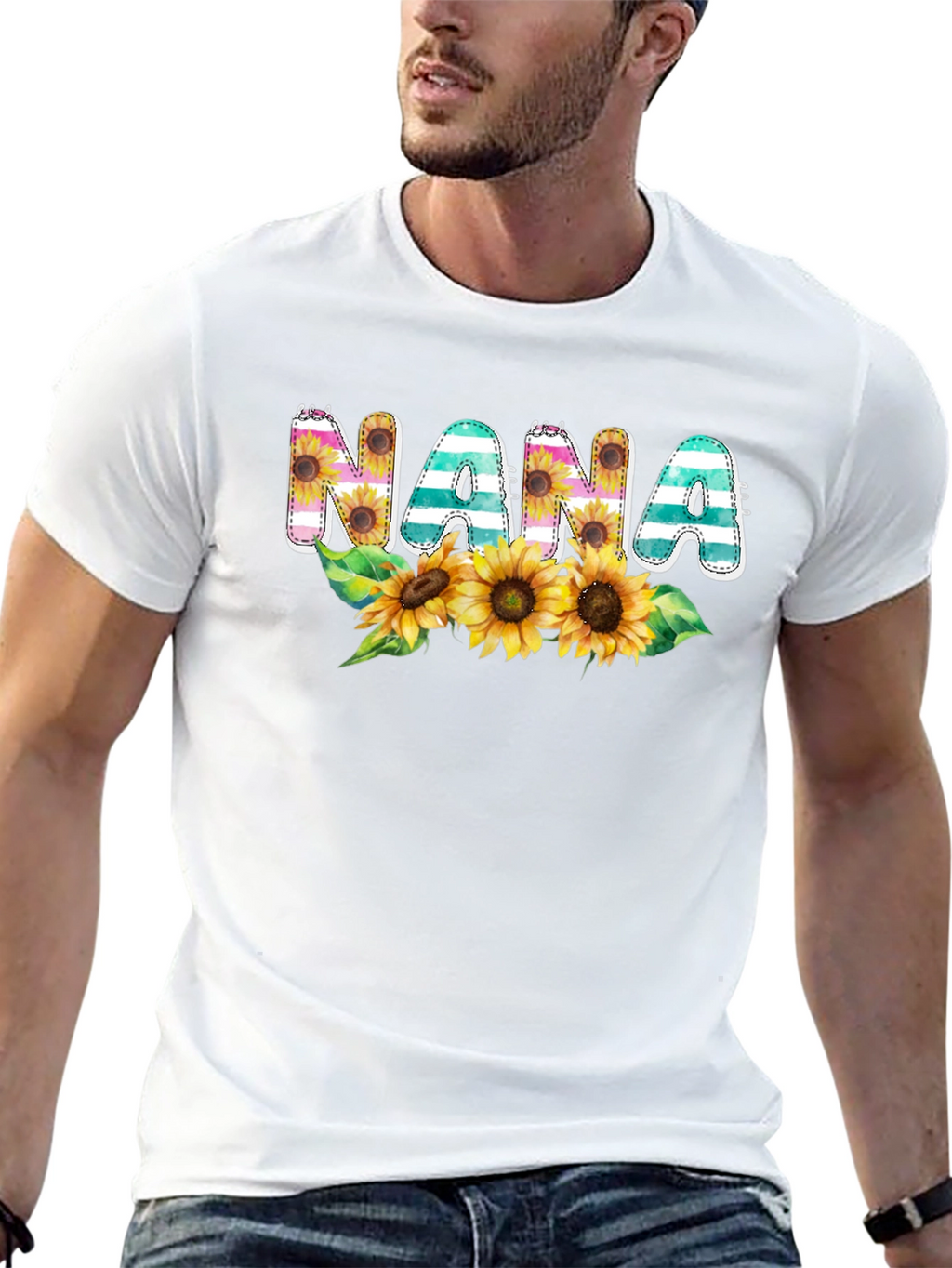 Nana Sunflower Graphic T-Shirt