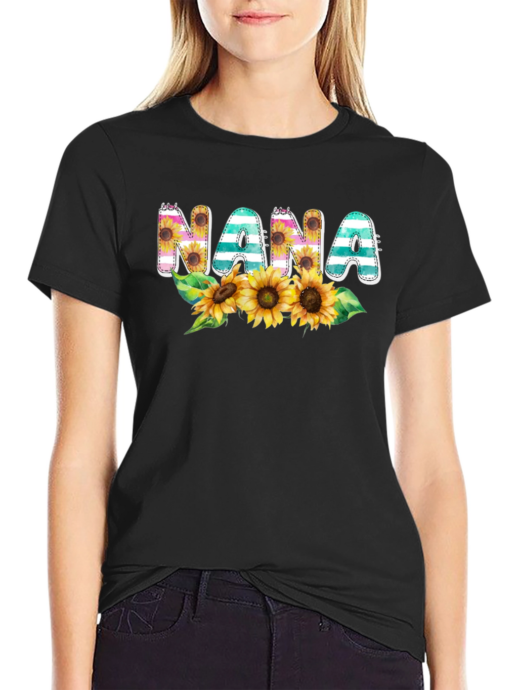 Nana Sunflower Graphic T-Shirt