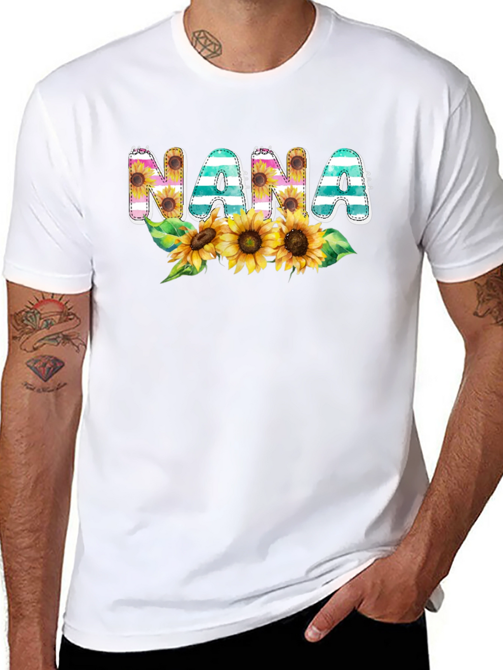 Nana Sunflower Graphic T-Shirt