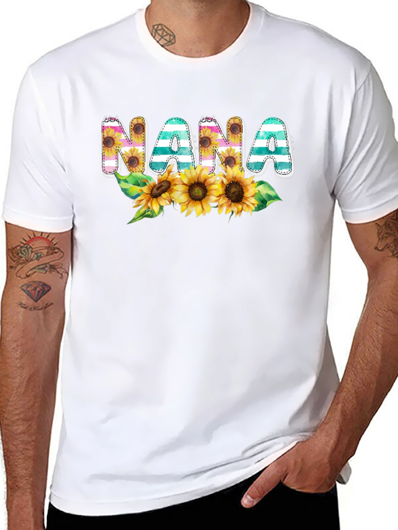 Nana Sunflower Graphic T-Shirt