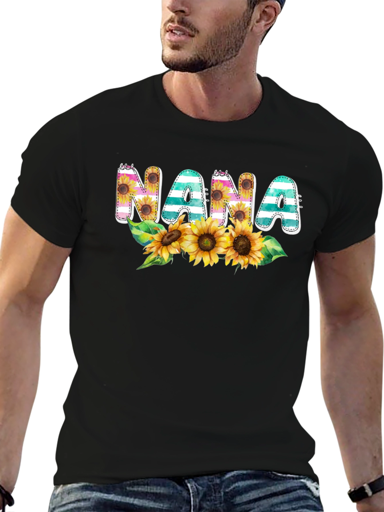 Nana Sunflower Graphic T-Shirt