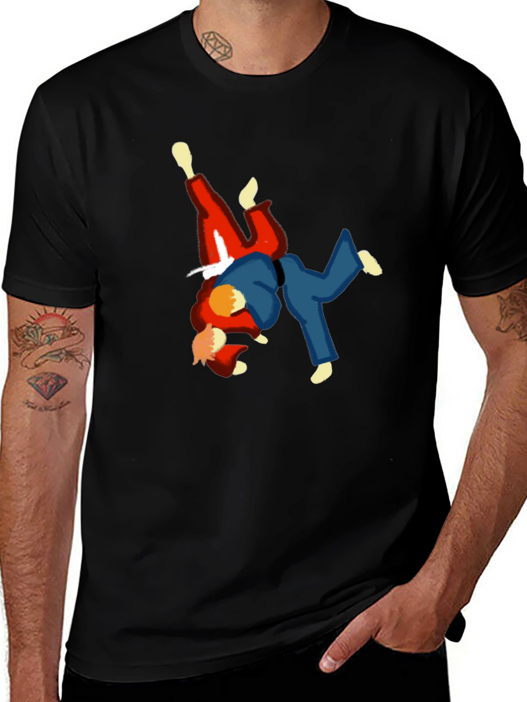 Judo Throw Black T-Shirt