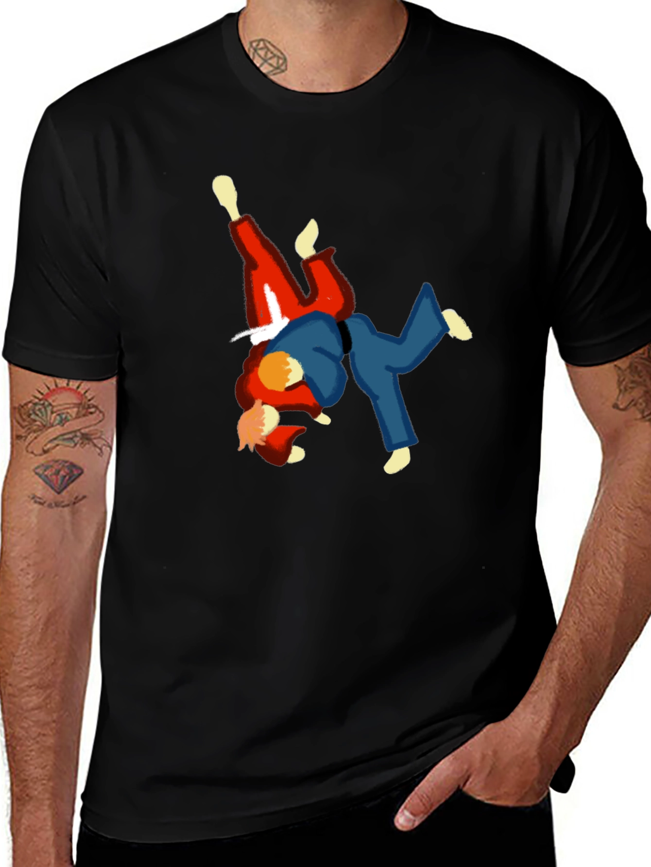 Judo Throw Black T-Shirt