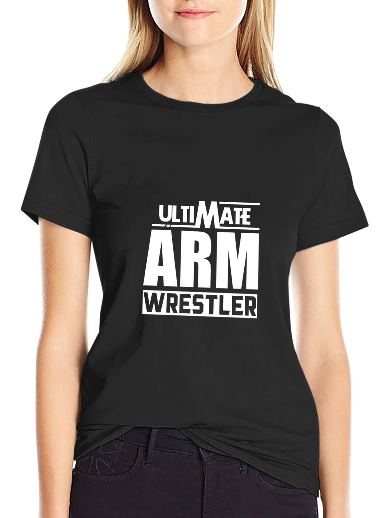 Ultimate Arm Wrestler Black T-Shirt