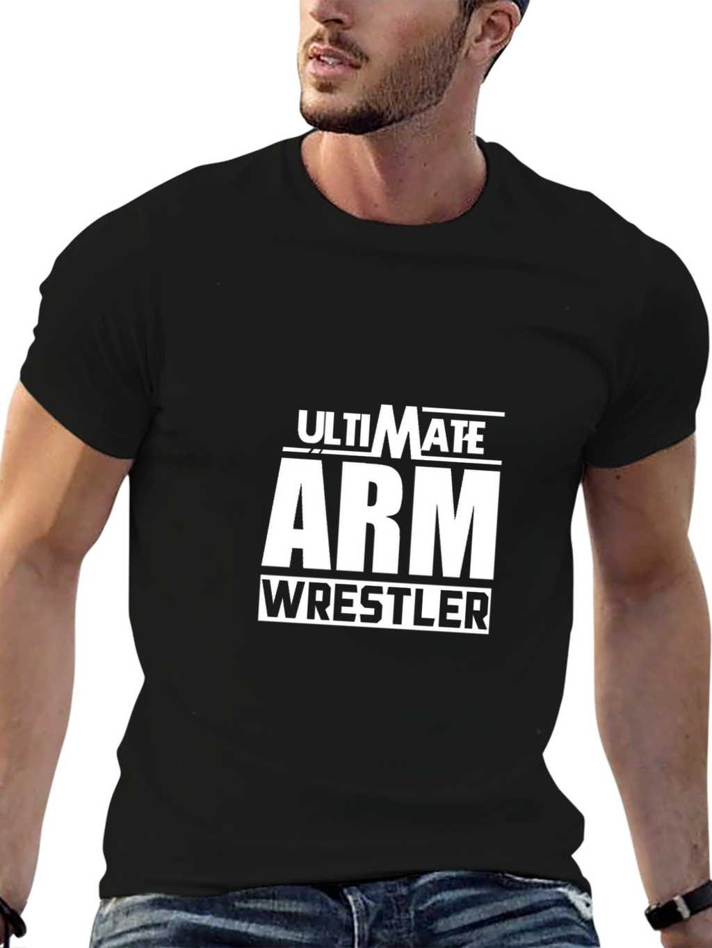 Ultimate Arm Wrestler Black T-Shirt
