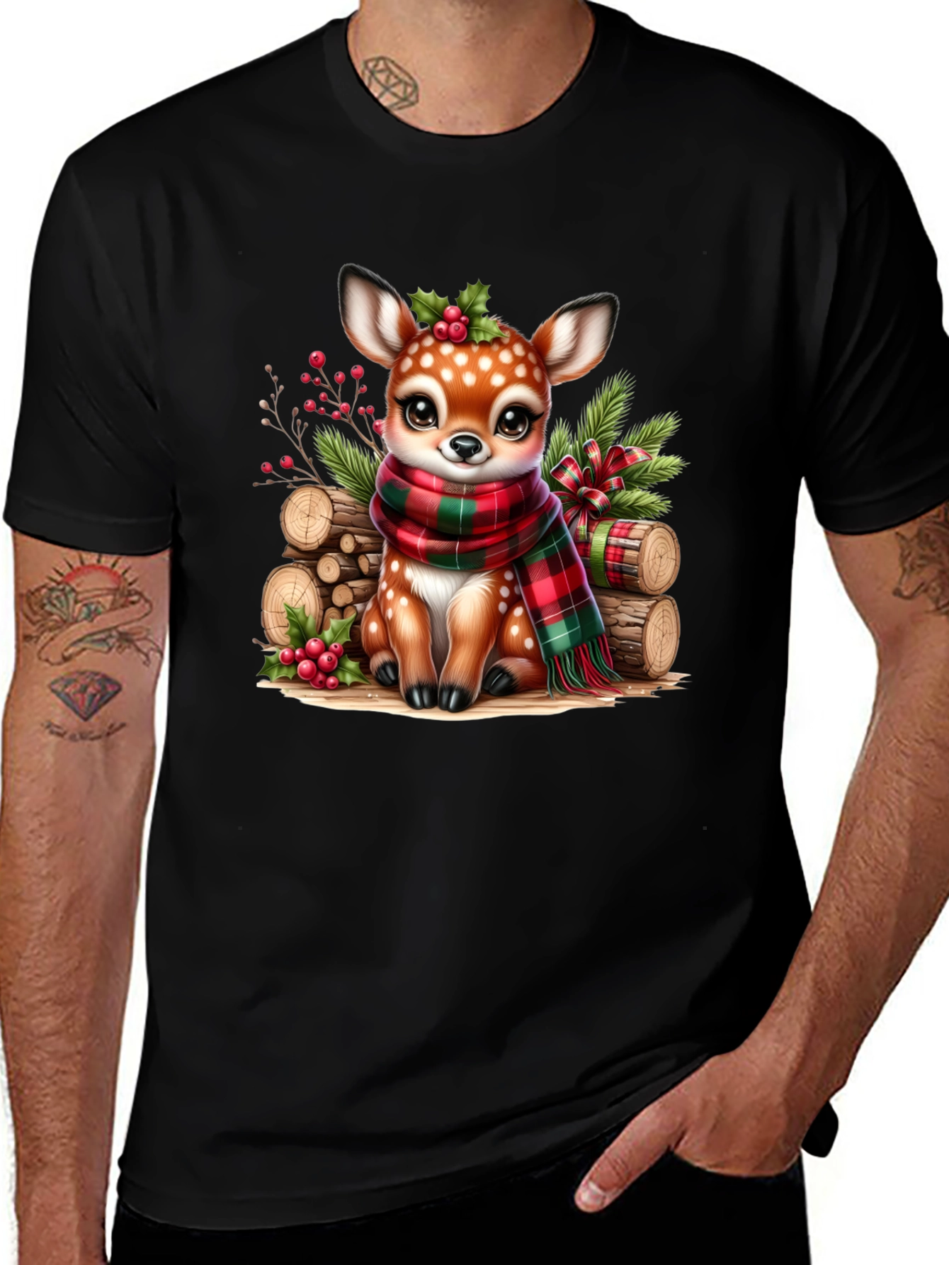 Festive Fawn Graphic Tee