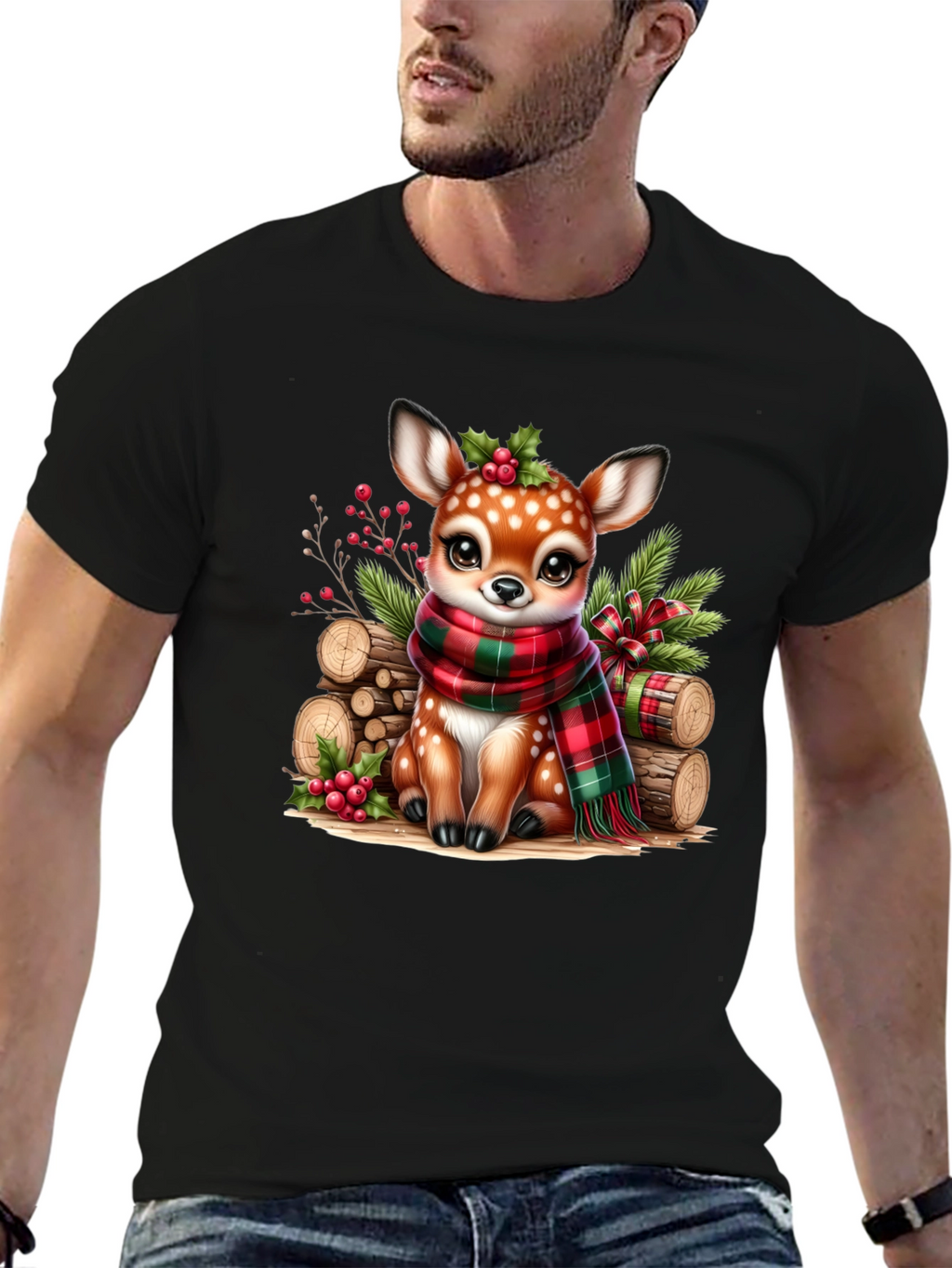 Festive Fawn Graphic Tee