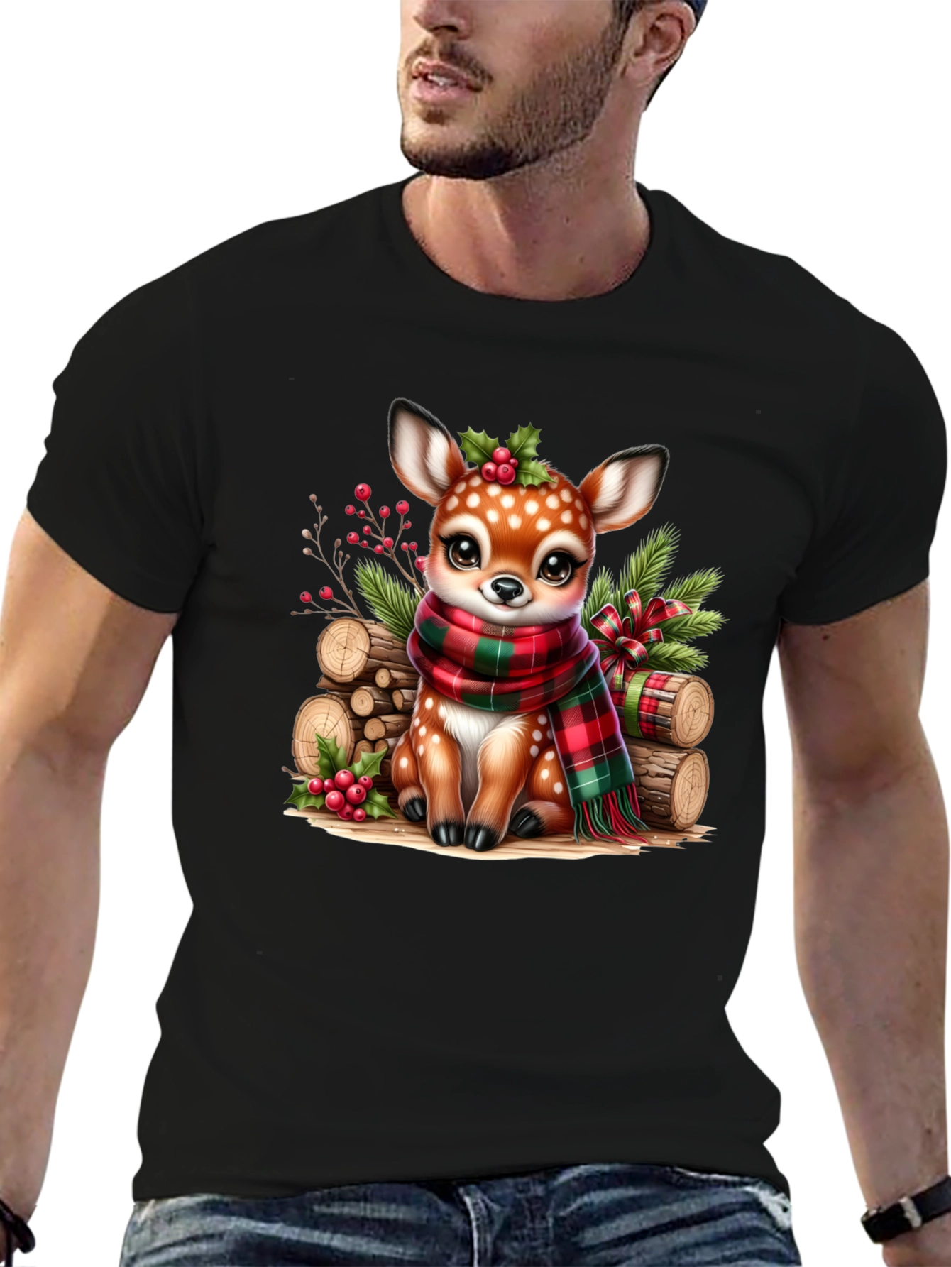 Festive Fawn Graphic Tee