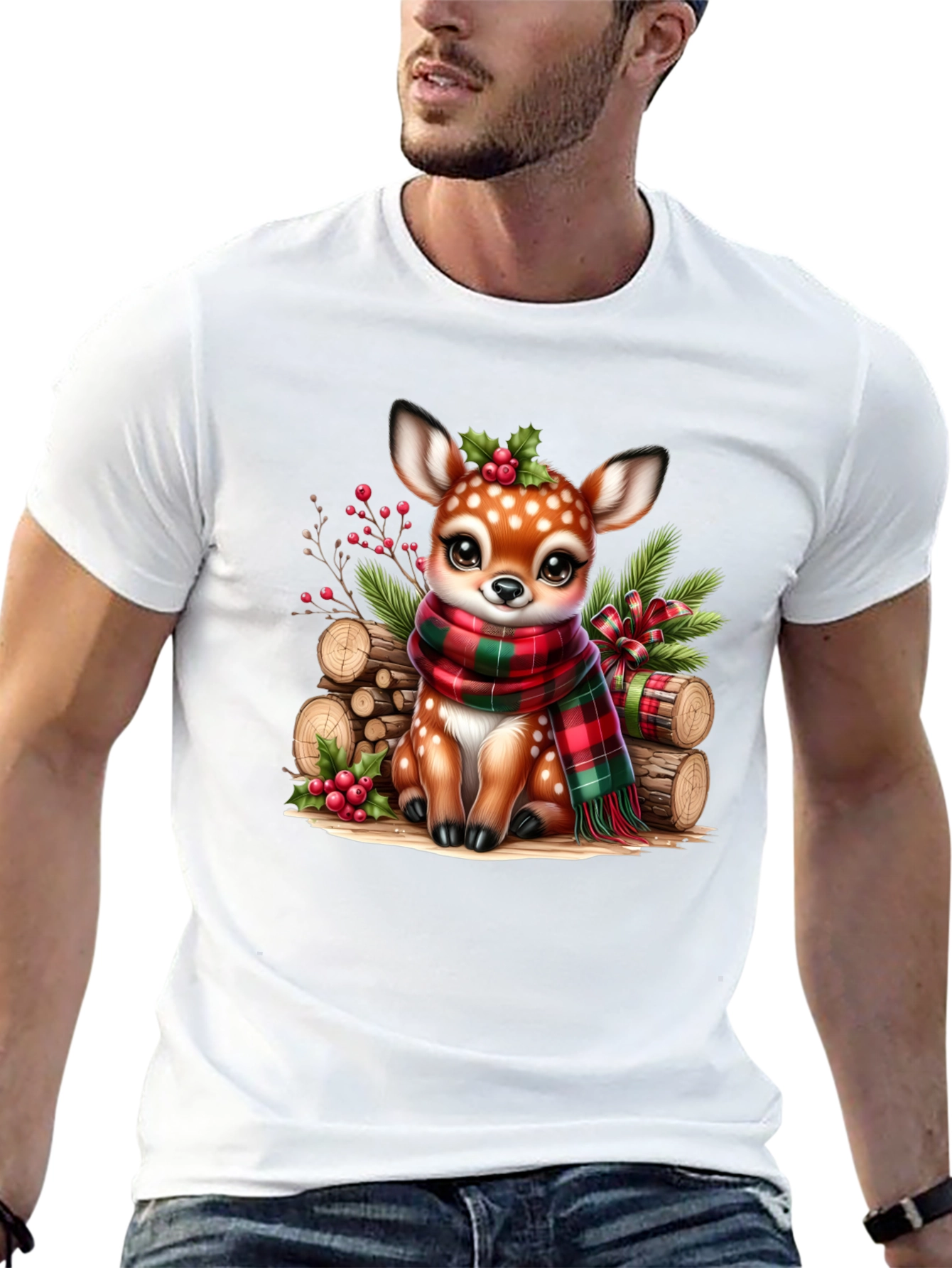 Festive Fawn Graphic Tee