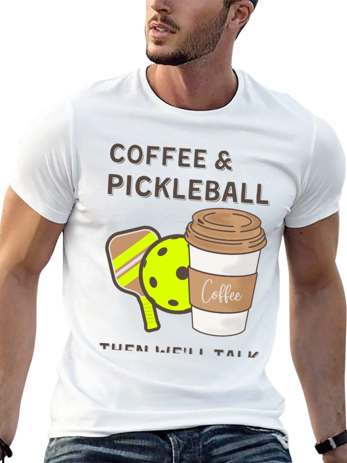Coffee & Pickleball Graphic Tee