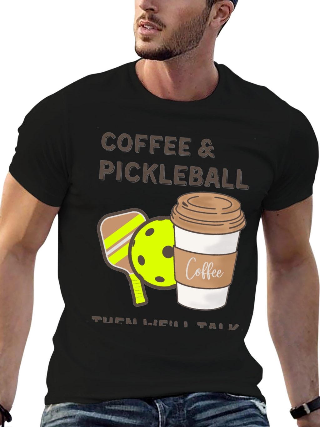 Coffee & Pickleball Graphic Tee