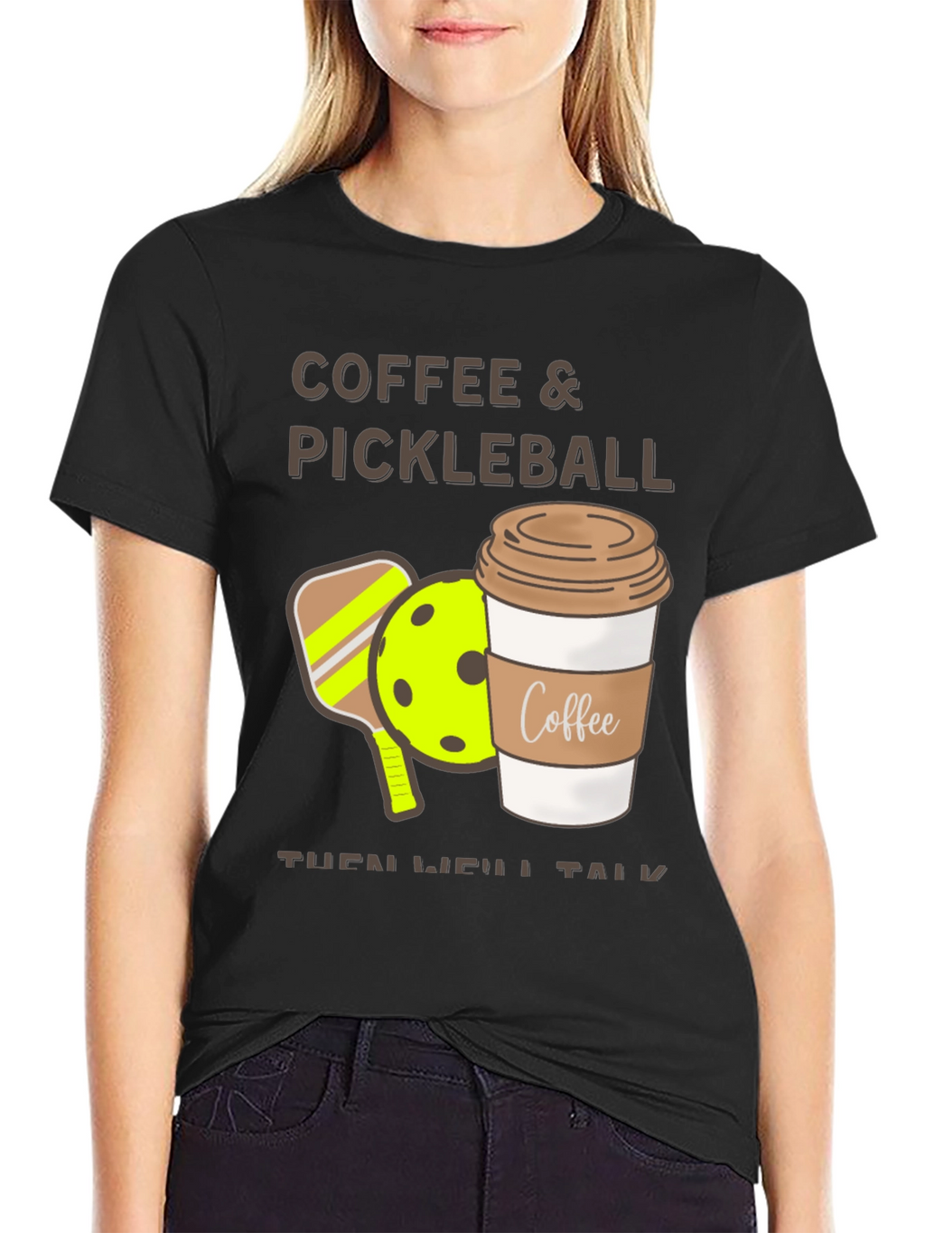 Coffee & Pickleball Graphic Tee