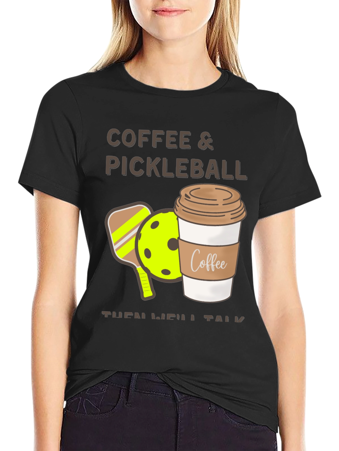 Coffee & Pickleball Graphic Tee