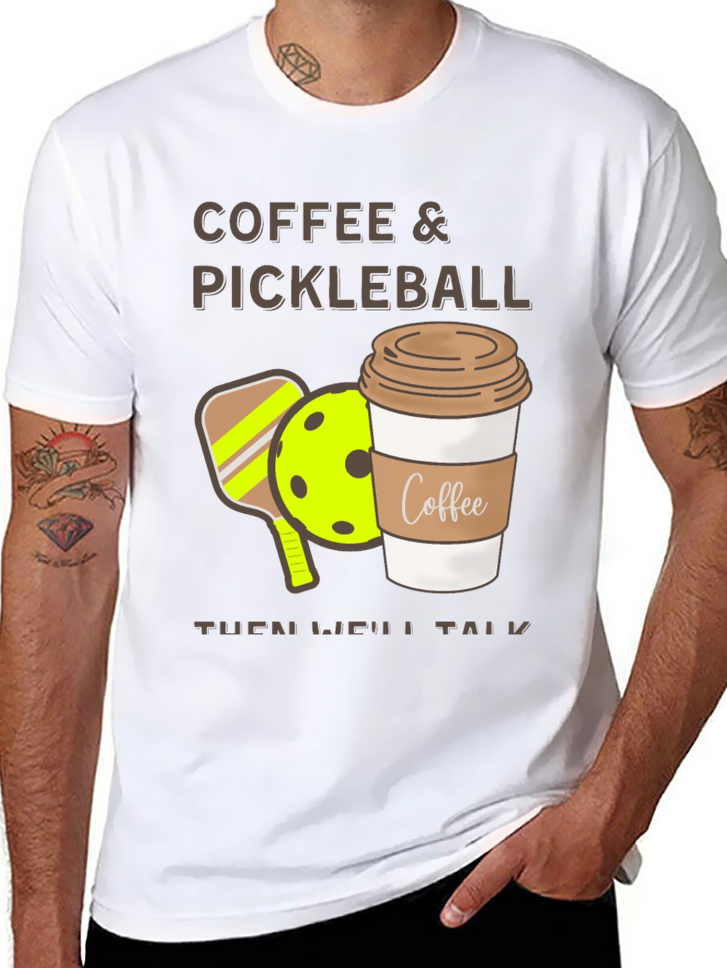 Coffee & Pickleball Graphic Tee