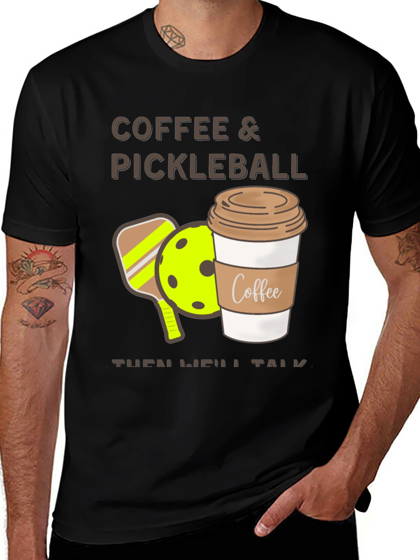 Coffee & Pickleball Graphic Tee
