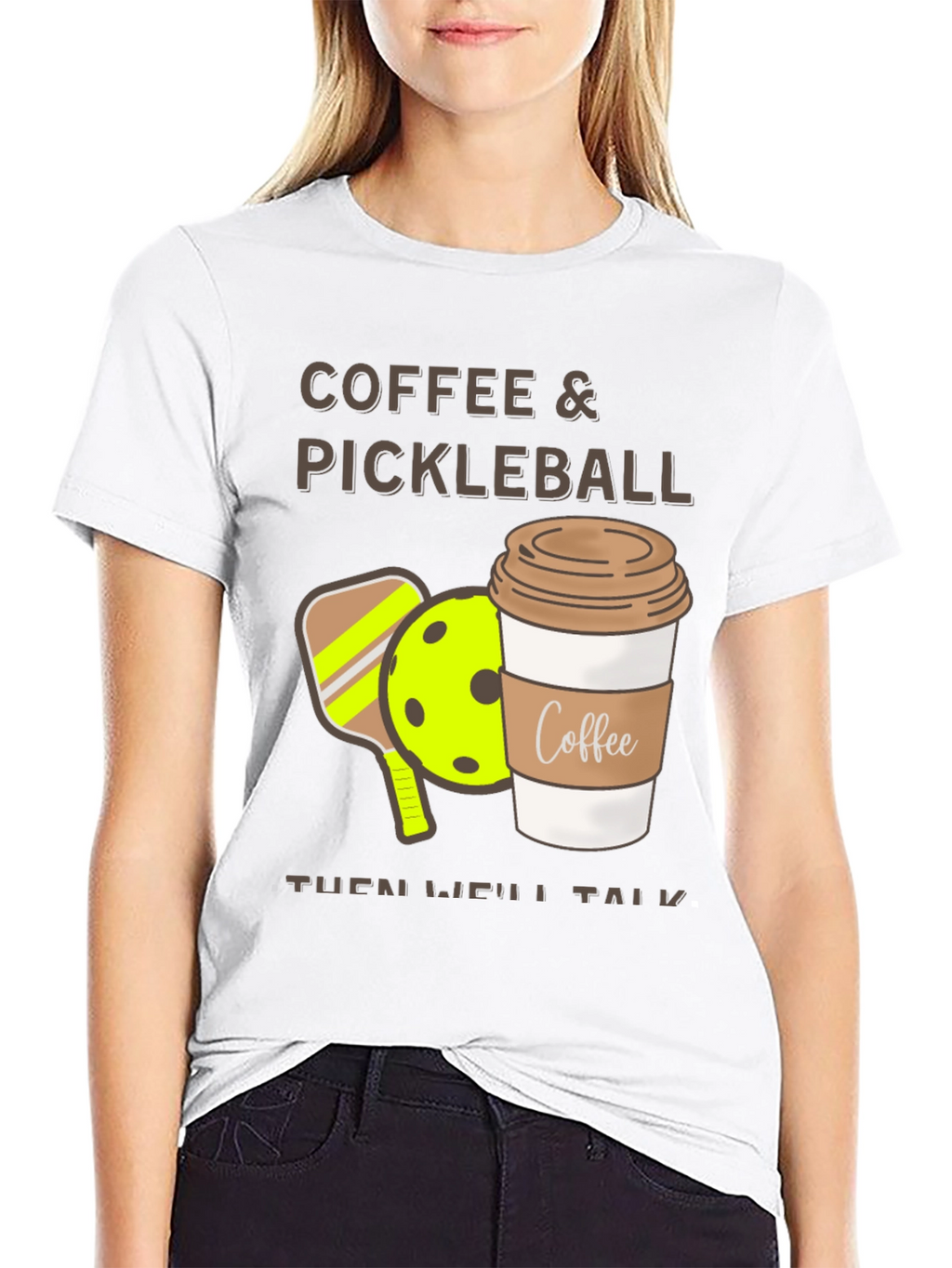 Coffee & Pickleball Graphic Tee