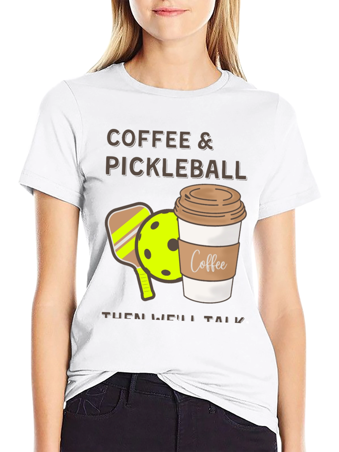 Coffee & Pickleball Graphic Tee