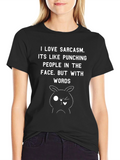 Sarcasm Humor Graphic T-Shirt